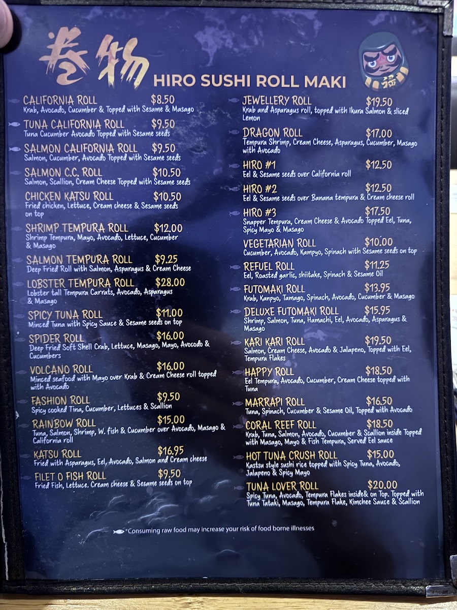 Menu Hiro Japanese Restaurant-9